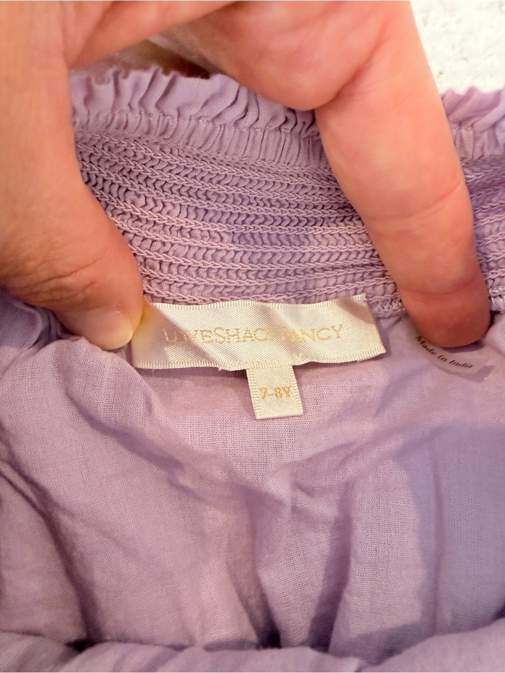 LoveShackFancy Tiered Ruffle Mini Skirt in Lavender - Picture 2 of 3